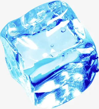 摄影夏日海报冰块免抠