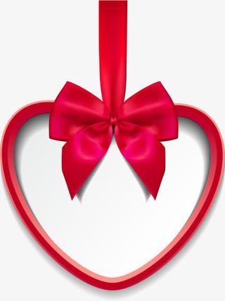 爱心蝴蝶结免抠
