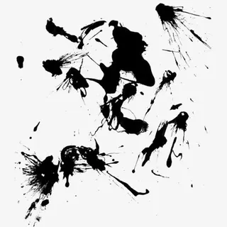 彩色喷溅油墨免抠