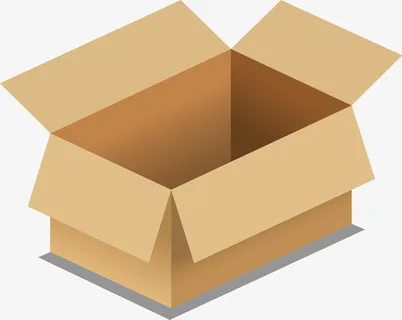 被拆开的快递盒子免抠 被拆开的快递盒子免抠