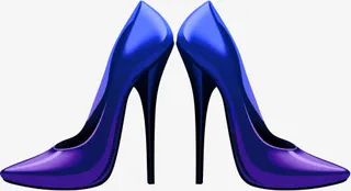 紫色高跟鞋免抠