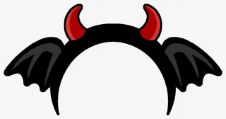 卡通恶魔发夹免抠