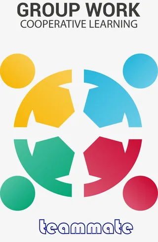 创意团队合作标志免抠