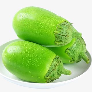 青色茄子蔬菜免抠