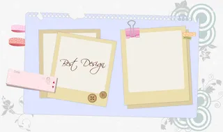 黄色卡通纸张背景