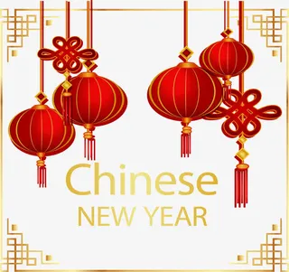 大红灯笼中国结免抠