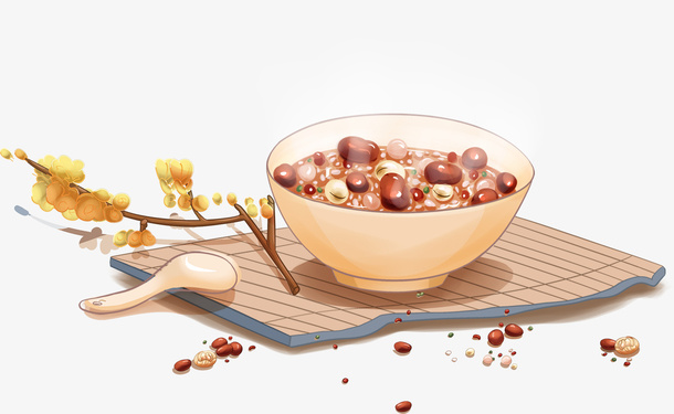 腊八节 腊八粥 插画 节日免抠