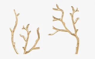 圣诞节鹿角金色免抠