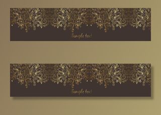 底纹咖啡色底纹金色花纹边欧式背景高清