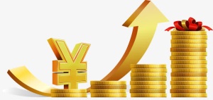 矢量金色钱币免抠手绘/卡通卡通元素