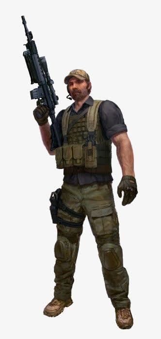 卡通士兵免抠