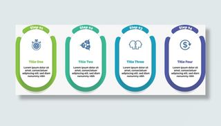 蓝绿色边框信息图表免抠