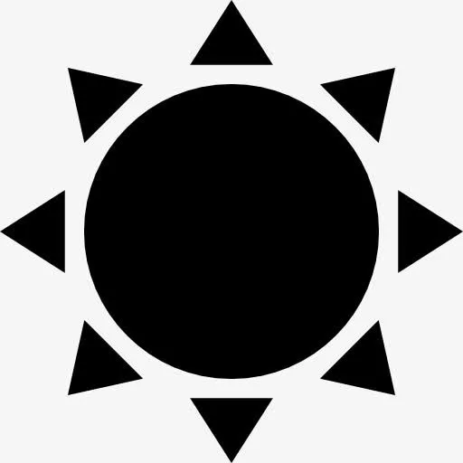 太阳的形状图标免抠