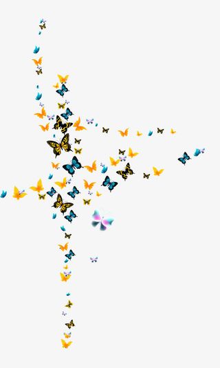 简约创意蝴蝶免抠