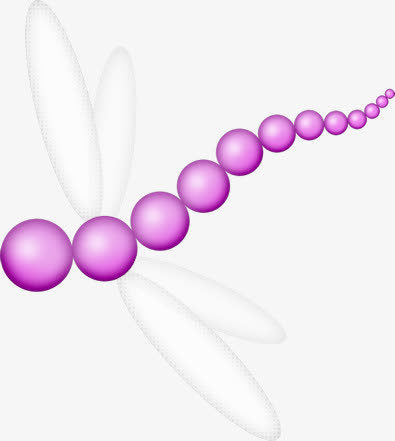 粉红创意蜻蜓免抠