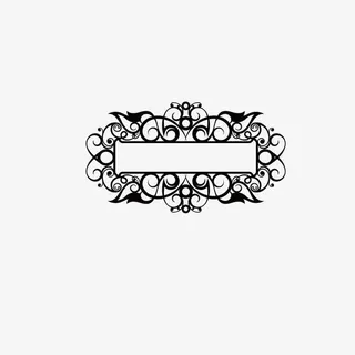 复古黑色框免抠