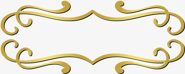 金色闪耀框架免抠