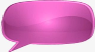 高清粉色水晶对话框免抠