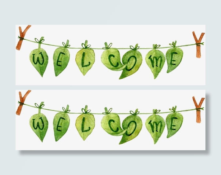 welcome字母免抠