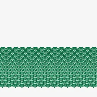 绿色祥云图案免抠