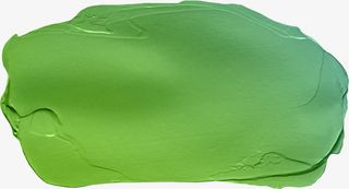 黄绿色渐变的涂抹笔触免抠