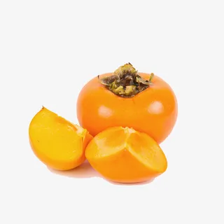 切开新鲜柿子免抠