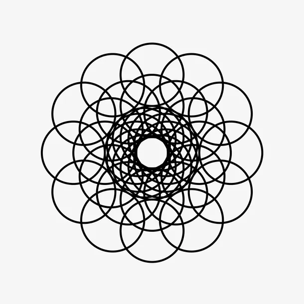 线性几何图案免抠