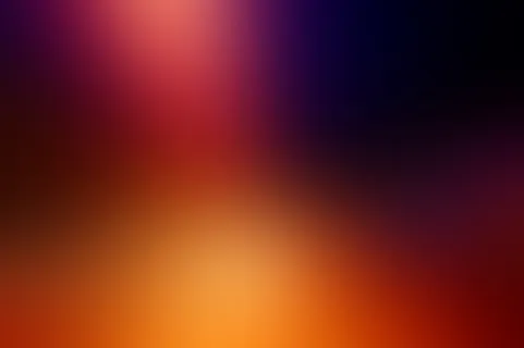 模糊的蓝红色海报免抠