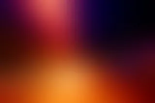 模糊的蓝红色海报免抠