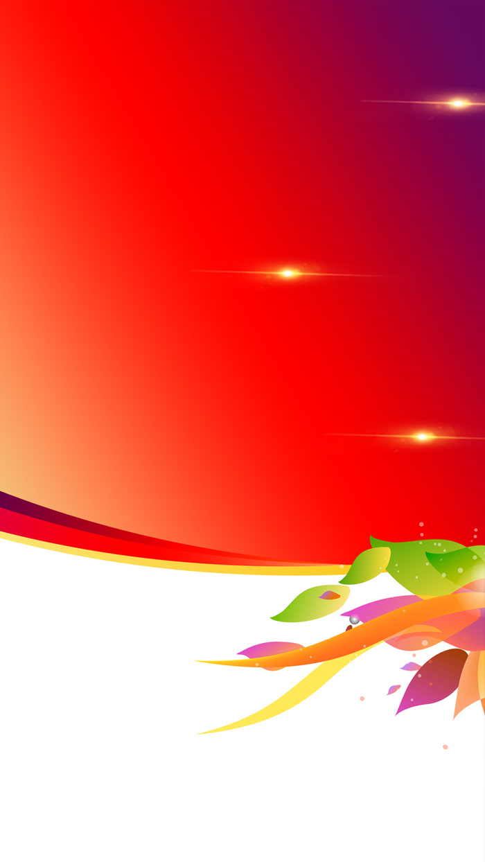 扁平花卉H5背景高清