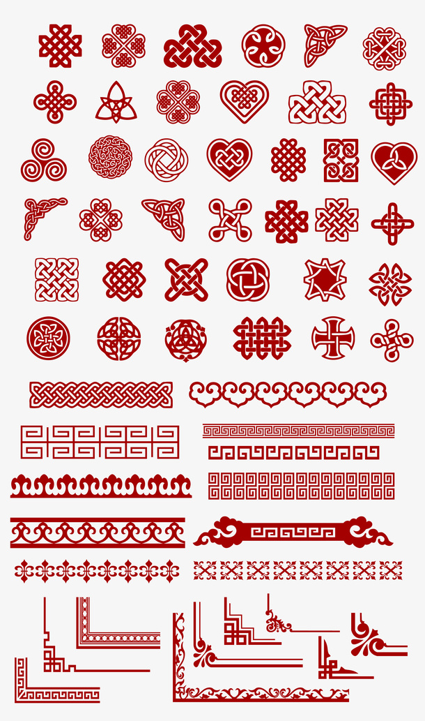 边框花纹中国免抠