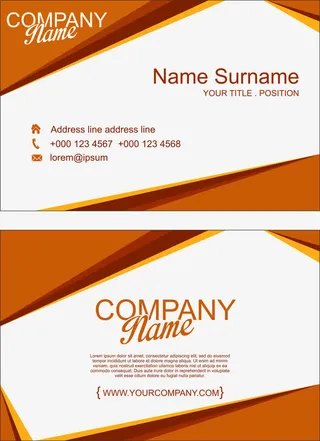 矢量创意名片免抠