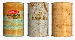 三个油桶免抠素材免抠