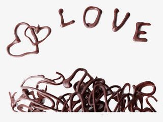 巧克力做成的英文字母免抠