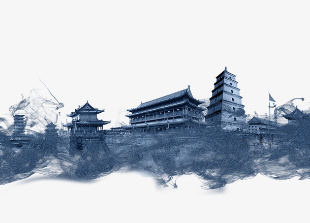 漂亮的水墨画PNG免抠