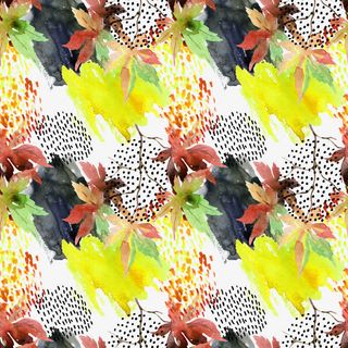 秋季水彩填充背景图