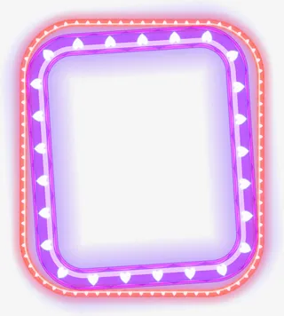 唯美紫色边框免抠