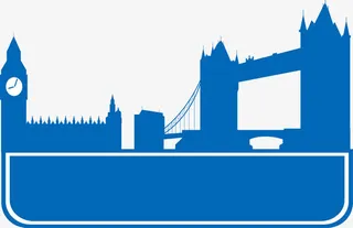 国家地标建筑剪影免抠