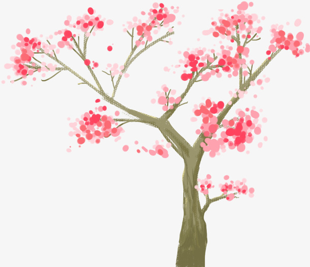 原创手绘卡通梅花免抠