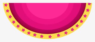 半圆粉色线条免抠