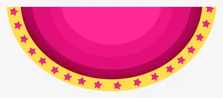 半圆粉色线条免抠