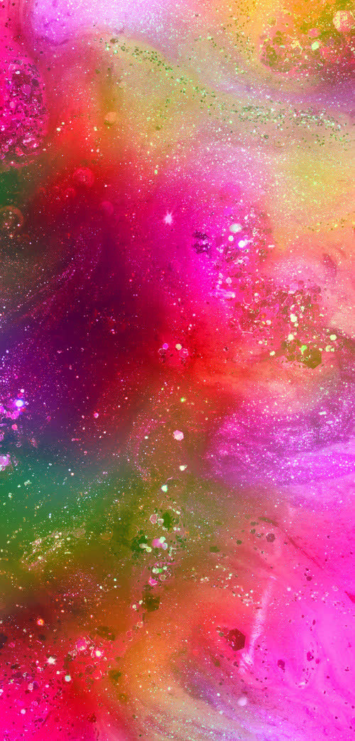 彩色光效星光海报免抠