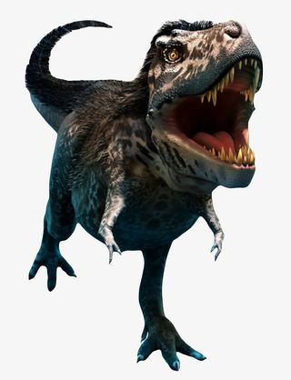 咆哮的霸王龙灭绝生物实物免抠