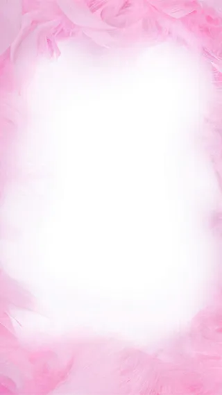 浪漫唯美粉色羽毛H5图高清