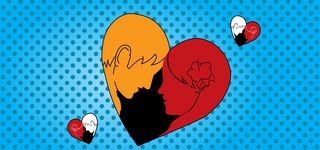 七夕爱情banner背景高清