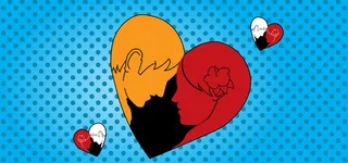 七夕爱情banner背景高清