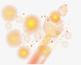 矢量炫彩光点免抠