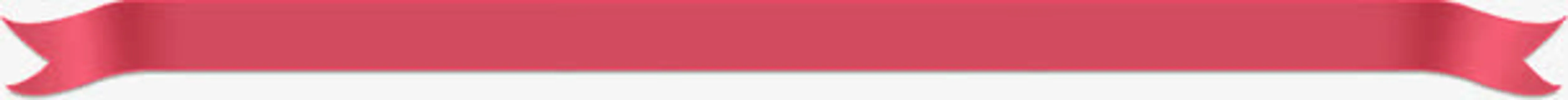 红色条纹丝带七夕情人节免抠