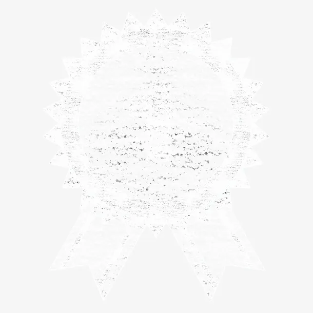 白色勋章的粉笔画免抠