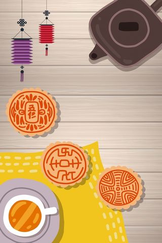 月饼促销海报背景素材高清